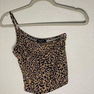 Cheetah spaghetti strap Tank